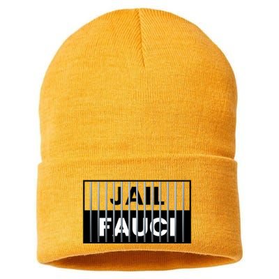 Jail Fauci Funny Fauci For Jail Sustainable Knit Beanie