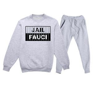 Jail Fauci Funny Fauci For Jail Premium Crewneck Sweatsuit Set