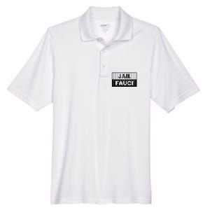 Jail Fauci Funny Fauci For Jail Men's Origin Performance Pique Polo