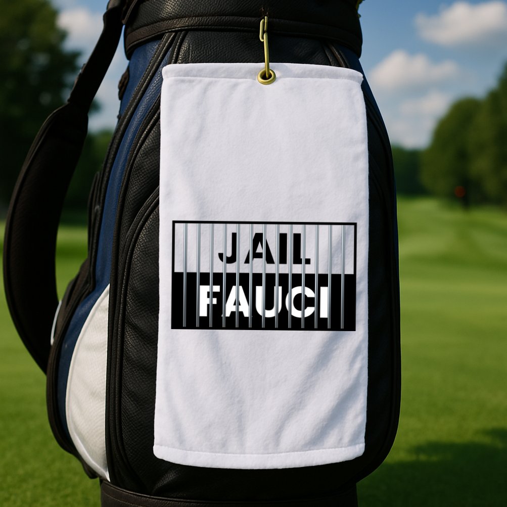 Jail Fauci Funny Fauci For Jail Golf Towel