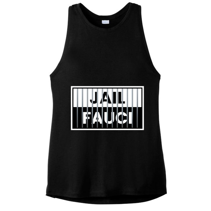 Jail Fauci Funny Fauci For Jail Ladies PosiCharge Tri-Blend Wicking Tank
