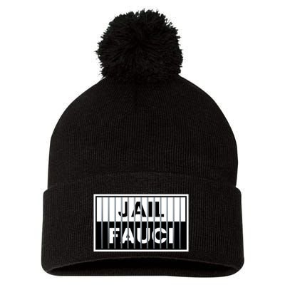 Jail Fauci Funny Fauci For Jail Pom Pom 12in Knit Beanie