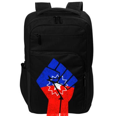 Junenth Fist Freedom Day Flag Black History Remembrance Gift Impact Tech Backpack