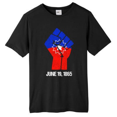 Junenth Fist Freedom Day Flag Black History Remembrance Gift Tall Fusion ChromaSoft Performance T-Shirt