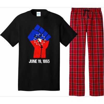 Junenth Fist Freedom Day Flag Black History Remembrance Gift Pajama Set