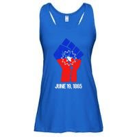 Junenth Fist Freedom Day Flag Black History Remembrance Gift Ladies Essential Flowy Tank