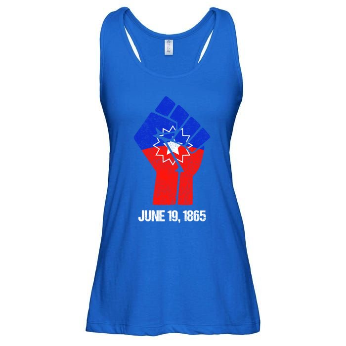 Junenth Fist Freedom Day Flag Black History Remembrance Gift Ladies Essential Flowy Tank