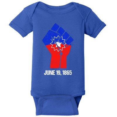 Junenth Fist Freedom Day Flag Black History Remembrance Gift Baby Bodysuit