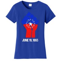 Junenth Fist Freedom Day Flag Black History Remembrance Gift Women's T-Shirt