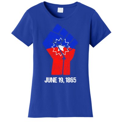 Junenth Fist Freedom Day Flag Black History Remembrance Gift Women's T-Shirt