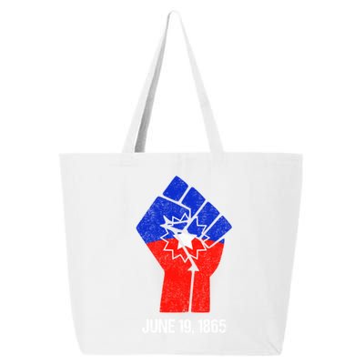 Junenth Fist Freedom Day Flag Black History Remembrance Gift 25L Jumbo Tote