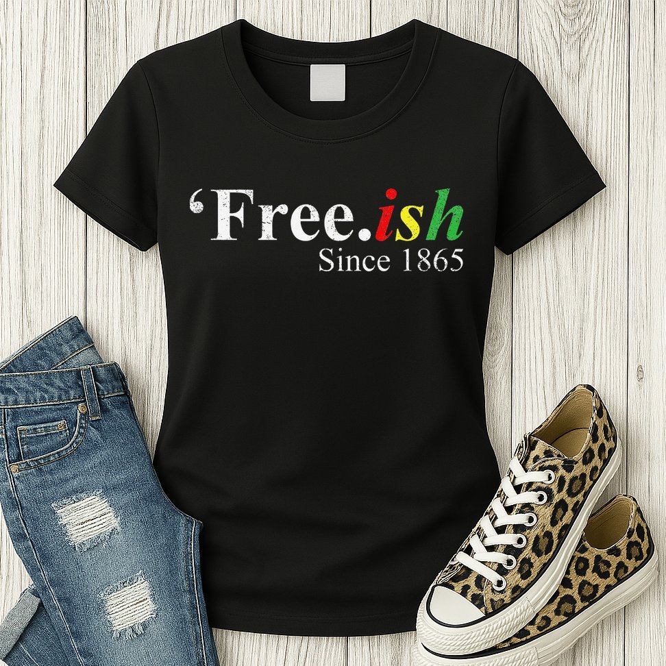 Juneteenth Freeish Freeish Since 1865 Womens T-Shirt