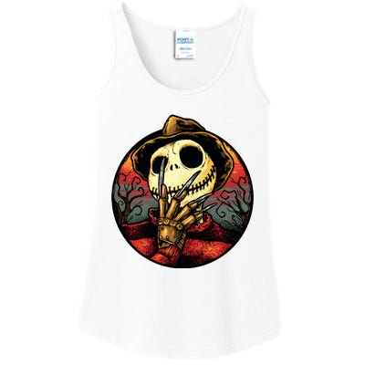 Jack Freddy Funny Halloween Horror Character Nightmare Ladies Essential Tank