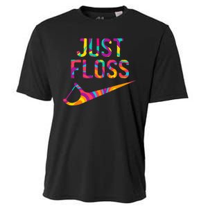 Just Floss Funny Parody Logo Meme Cooling Performance Crew T-Shirt