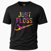 Just Floss Funny Parody Logo Meme Cooling Performance Crew T-Shirt