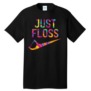 Just Floss Funny Parody Logo Meme Tall T-Shirt