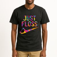 Just Floss Funny Parody Logo Meme Tall T-Shirt