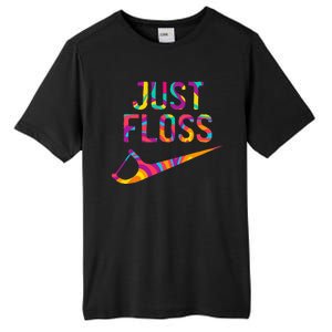 Just Floss Funny Parody Logo Meme Tall Fusion ChromaSoft Performance T-Shirt