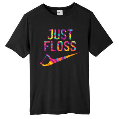 Just Floss Funny Parody Logo Meme Tall Fusion ChromaSoft Performance T-Shirt