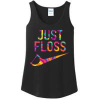 Just Floss Funny Parody Logo Meme Ladies Essential Tank