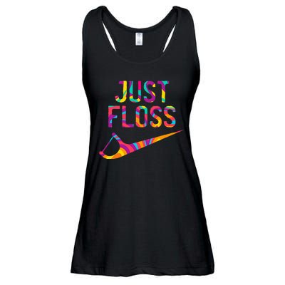 Just Floss Funny Parody Logo Meme Ladies Essential Flowy Tank