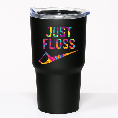 Just Floss Funny Parody Logo Meme Tumbler