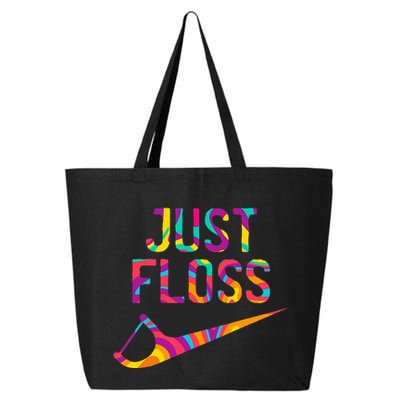 Just Floss Funny Parody Logo Meme 25L Jumbo Tote