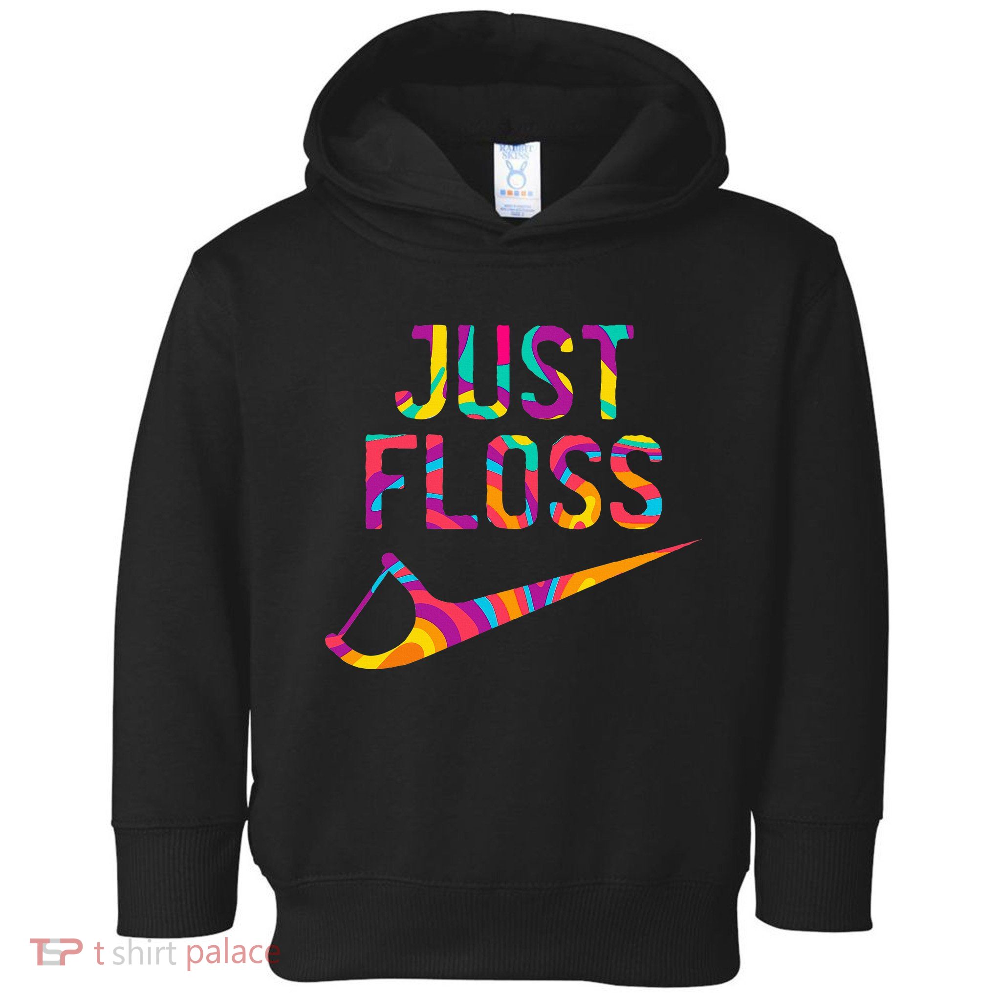 Just Floss Funny Parody Logo Meme Toddler Hoodie