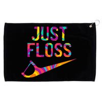 Just Floss Funny Parody Logo Meme Grommeted Golf Towel