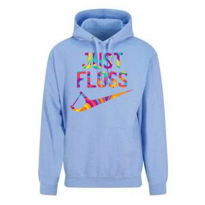 Just Floss Funny Parody Logo Meme Unisex Surf Hoodie