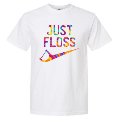 Just Floss Funny Parody Logo Meme Garment-Dyed Heavyweight T-Shirt