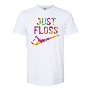 Just Floss Funny Parody Logo Meme Softstyle CVC T-Shirt