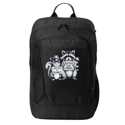 Justice For Fred The Raccoon And The Peanut The Squirrel City Backpack