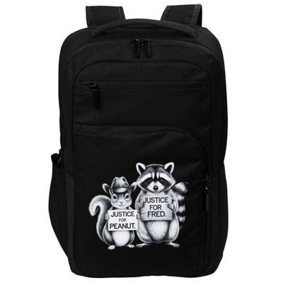 Justice For Fred The Raccoon And The Peanut The Squirrel Impact Tech Backpack