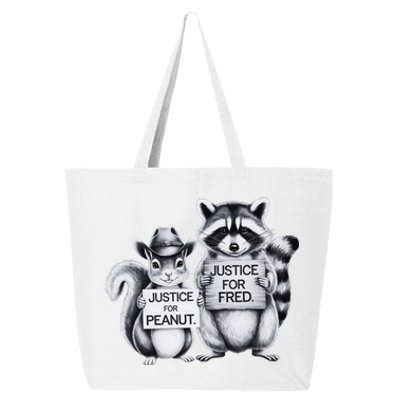 Justice For Fred The Raccoon And The Peanut The Squirrel 25L Jumbo Tote