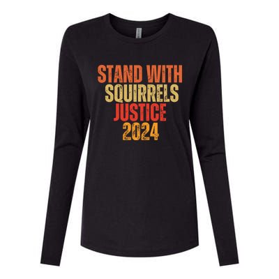 Justice For Fred The Raccoon And The Peanut The Squirrel Womens Cotton Relaxed Long Sleeve T-Shirt