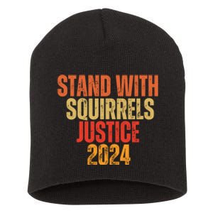 Justice For Fred The Raccoon And The Peanut The Squirrel Short Acrylic Beanie