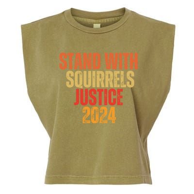 Justice For Fred The Raccoon And The Peanut The Squirrel Garment-Dyed Women's Muscle Tee