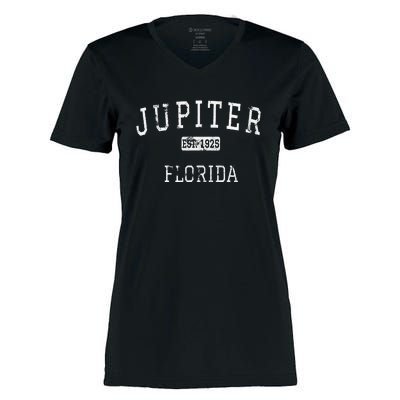 Jupiter Florida Fl Vintage Women's Momentum V-Neck T-Shirt