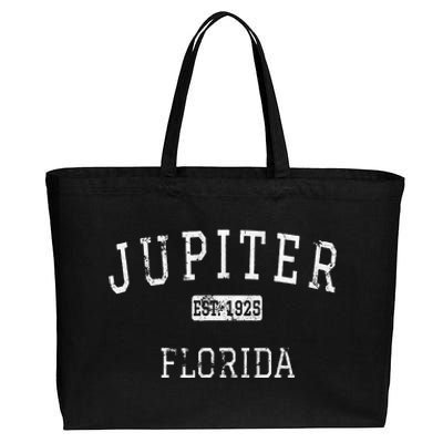 Jupiter Florida Fl Vintage Cotton Canvas Jumbo Tote