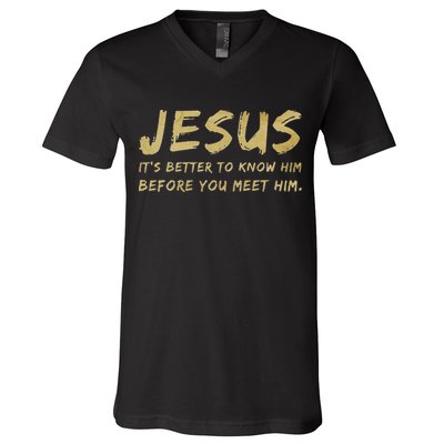 Jesus Freak Funny Christian V-Neck T-Shirt