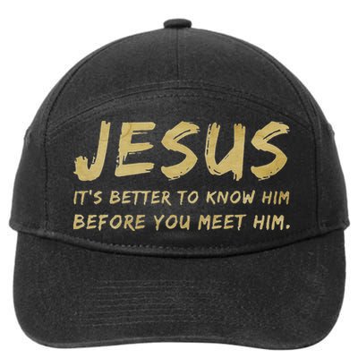 Jesus Freak Funny Christian 7-Panel Snapback Hat
