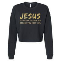 Jesus Freak Funny Christian Cropped Pullover Crew