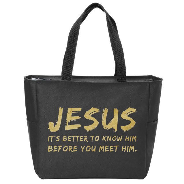 Jesus Freak Funny Christian Zip Tote Bag