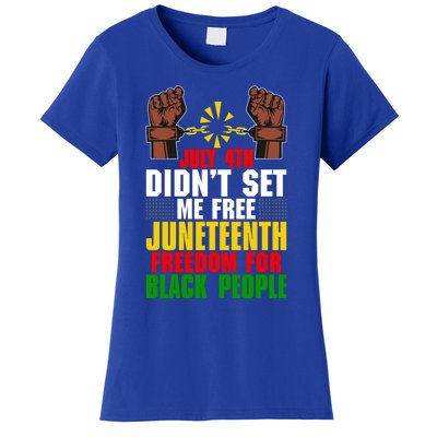 Juneteenth Freedom For Black People Afroamerican Gift Women's T-Shirt