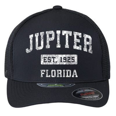 Jupiter Florida Fl Vintage Established Sports Design Flexfit Unipanel Trucker Cap
