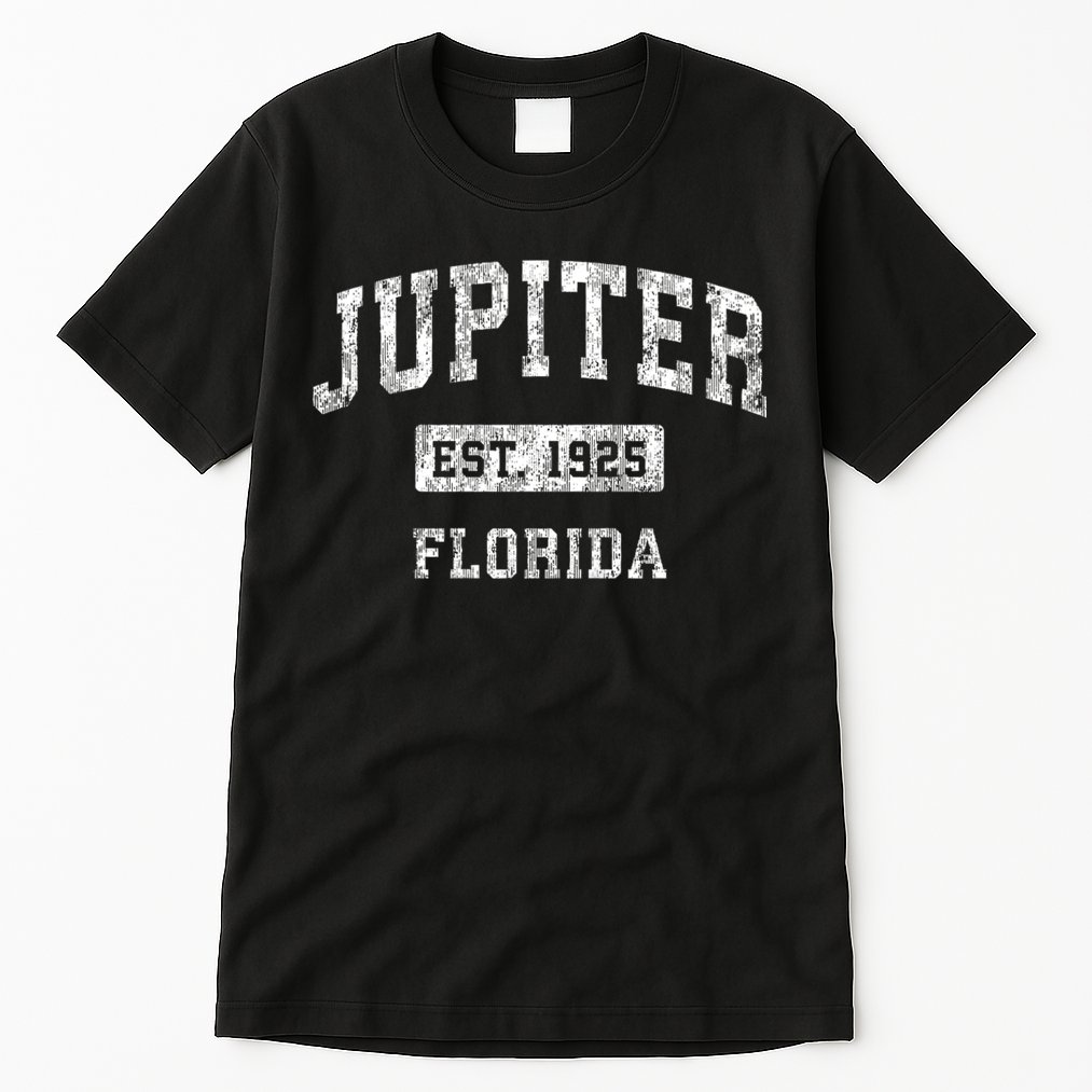 Jupiter Florida Fl Vintage Established Sports Design Tall T-Shirt