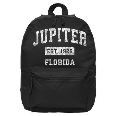 Jupiter Florida Fl Vintage Established Sports Design 16 in Basic Backpack