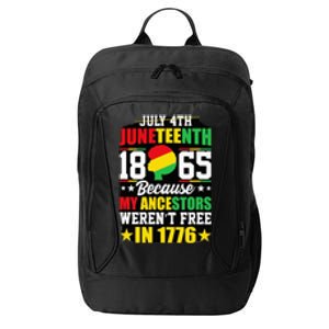 Juneteenth freedom graphic tee City Backpack