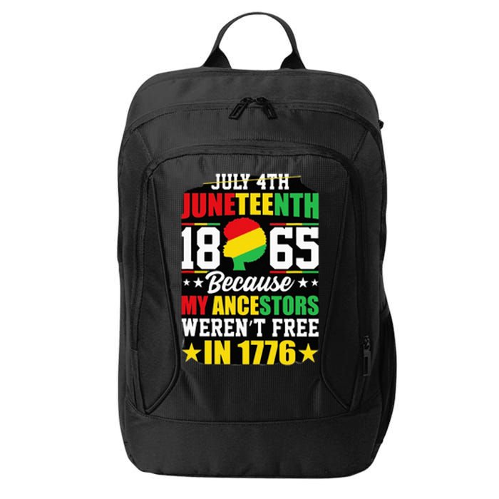 Juneteenth freedom graphic tee City Backpack